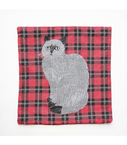 新品　松尾ミユキ　クッションカバー　stella　45×45cm　猫　ねこ　ネコ 松尾ミユキ クッションカバー 45×45 Cat ネコ イラスト アニマル